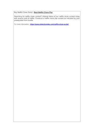 buy netflix clone script best netflix clone