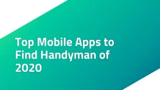 top mobile apps to find handyman of 2020