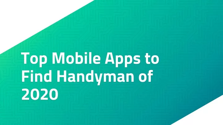 top mobile apps to find handyman of 2020