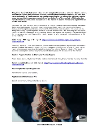 the global copier market report offers precise