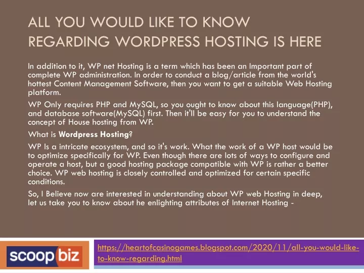 all you would like to know regarding wordpress hosting is here