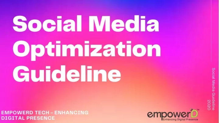 social media optimization guideline