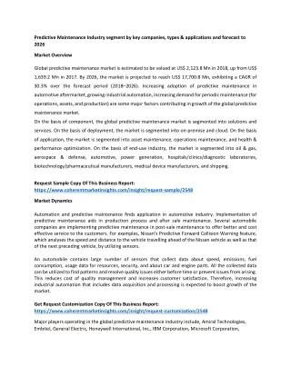 predictive maintenance industry segment