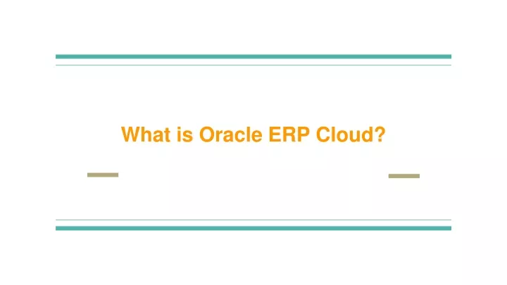 what is oracle erp cloud