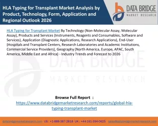 hla typing for transplant market analysis