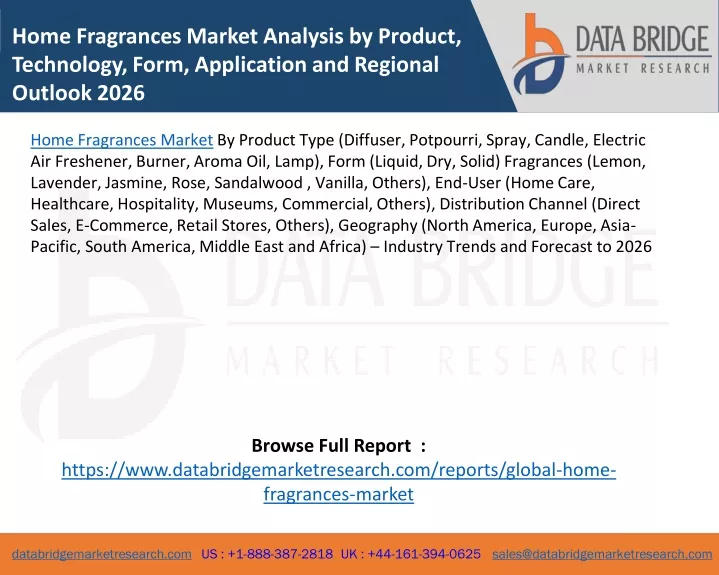 home fragrances market analysis by product