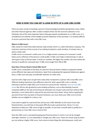 here is how you can get a loan in spite