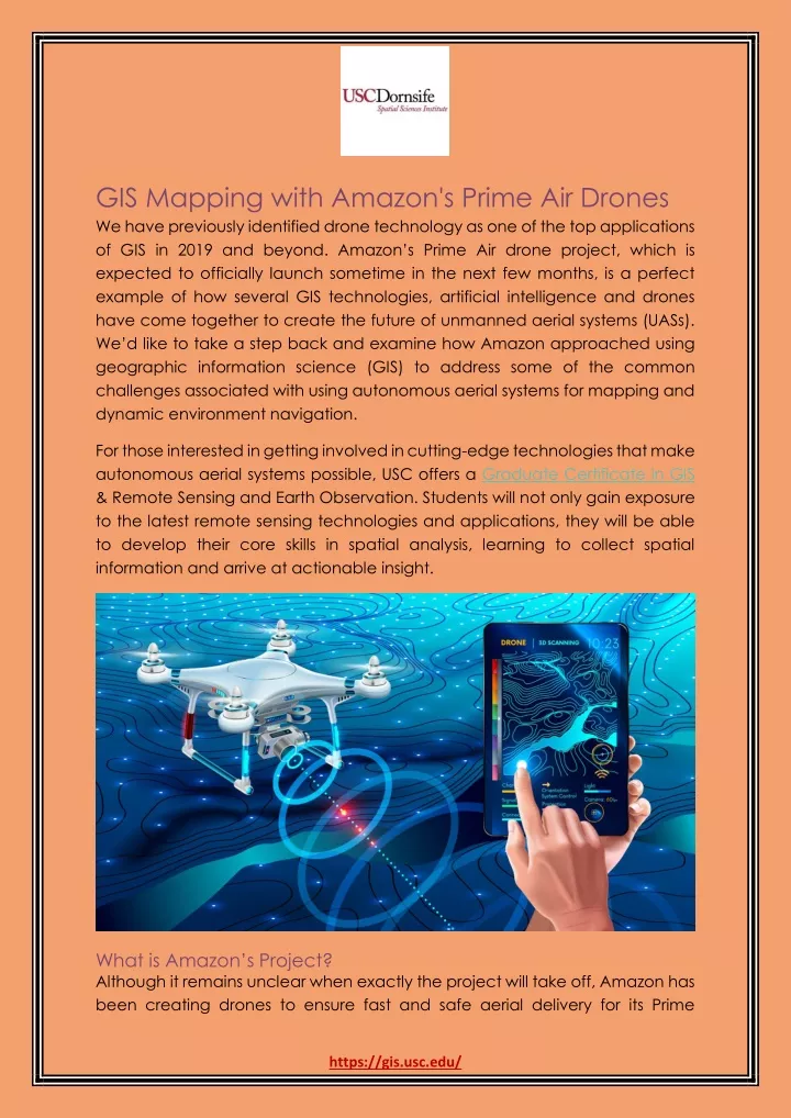 gis mapping with amazon s prime air drones