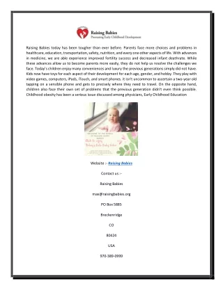 Raising Babies | Raisingbabies.org