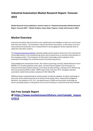 industrial automation market research report