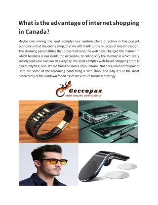 what is the advantage of internet shopping