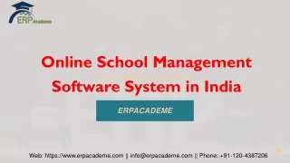 Online School Management Software System in India