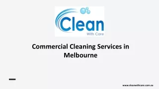 Commercial Cleaning Services in Melbourne