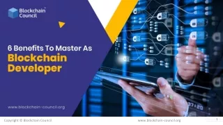 6 Benefits To Master As Blockchain Developer