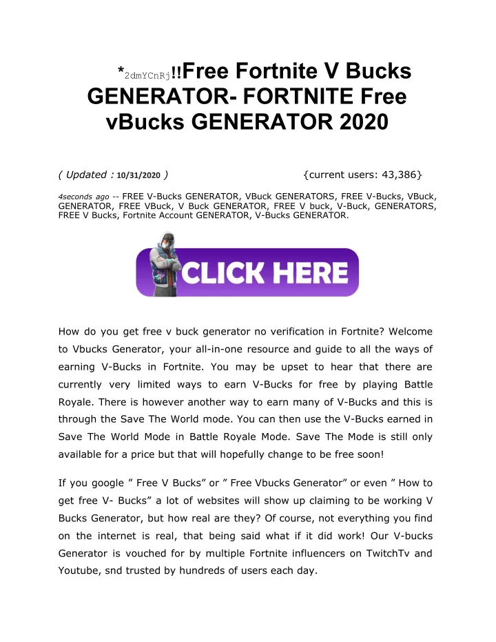 2dmycnrj free fortnite v bucks generator fortnite