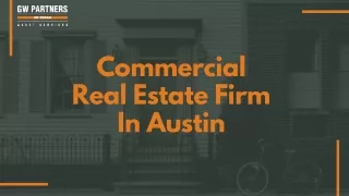 Commercial Real Estate Firm in Austin