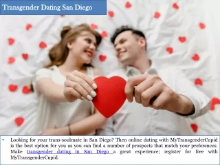 Transgender Dating San Diego