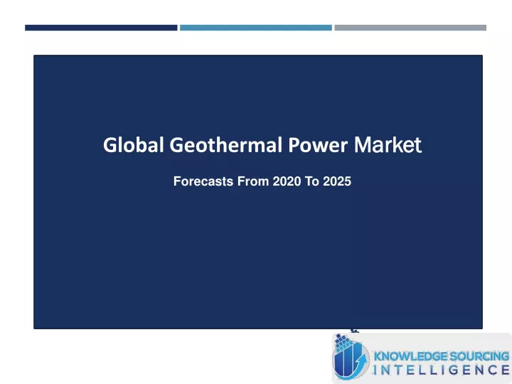 global geothermal power market forecasts from