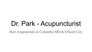 Acupuncture in Ellicott City