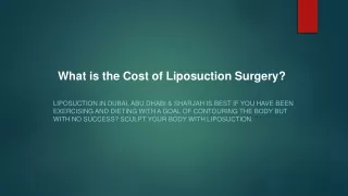 what is the cost of liposuction surgery