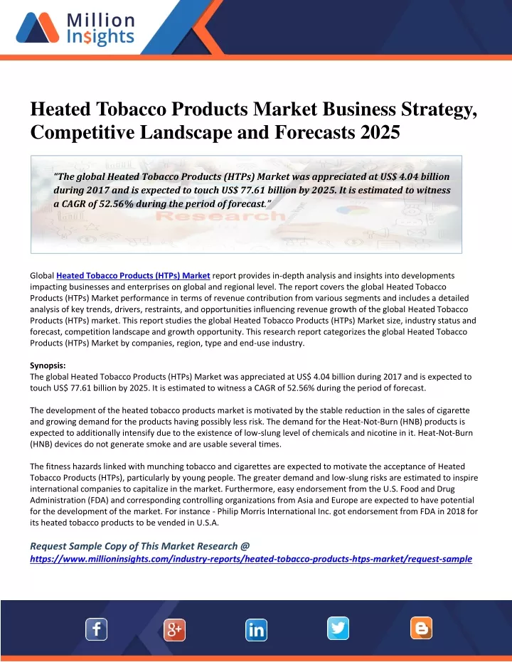 heated tobacco products market business strategy