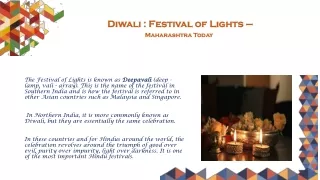 Diwali  Festival of Lights –  Maharashtra Today