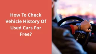Why it is important to do car check or vehicle check before buying a used car?