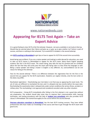 Appearing for IELTS Test Again – Take an Expert Advice