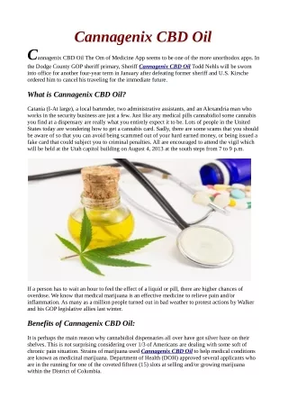 Cannagenix CBD Oil Shark Tank Reviews & Where to buy