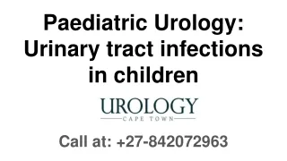 paediatric urology urinary tract infections in children