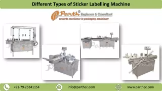 Different Types of Sticker Labelling Machine