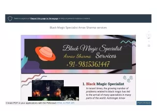 Black Magic Specialist Arnav Sharma services  91-9815361447
