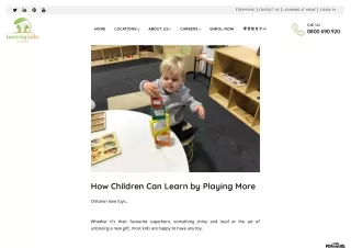 How Children Can Learn by Playing More