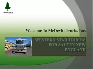 Western Star Trucks For Sale at McDevitt in New England
