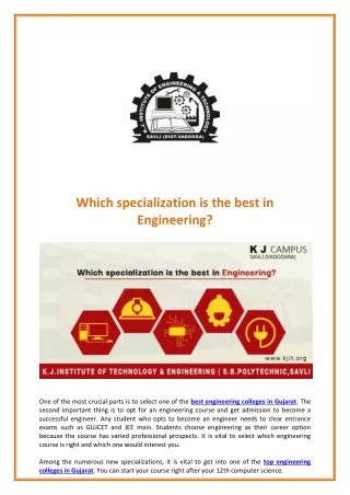which specialization is the best in engineering