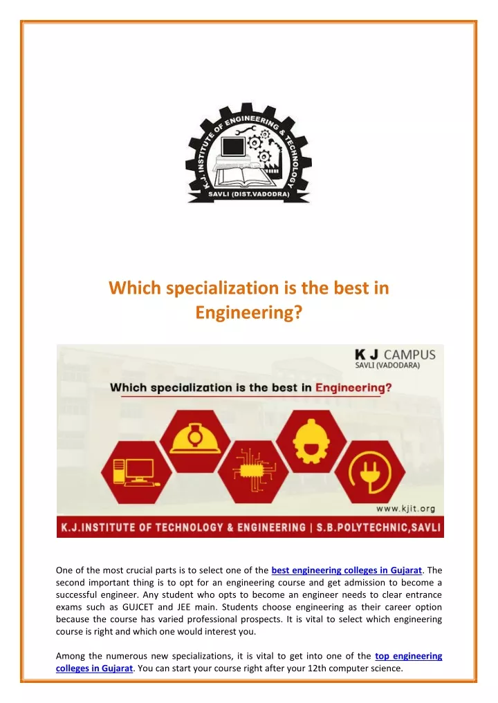 which specialization is the best in engineering
