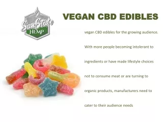 Buy Vegan CBD Edibles | Sun State Hemp