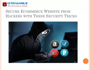 Secure Ecommerce Website from Hackers with These Security Tricks