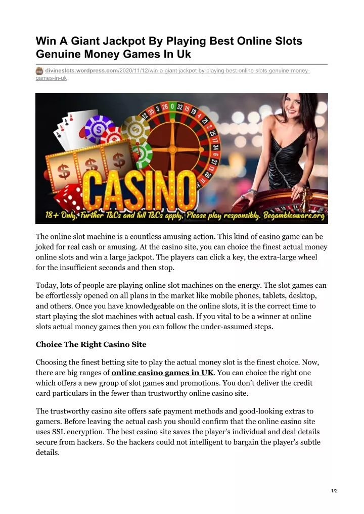 win a giant jackpot by playing best online slots