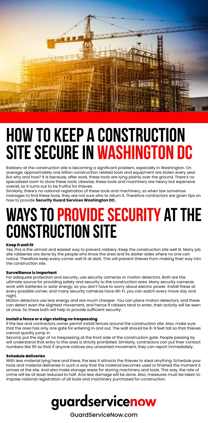 how to keep a construction site secure