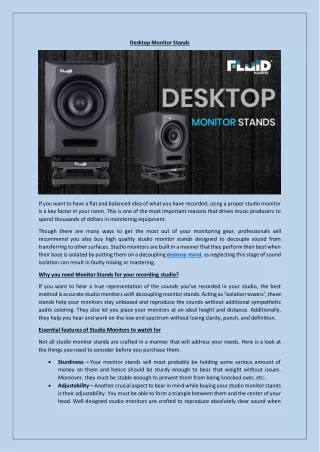 desktop monitor stands
