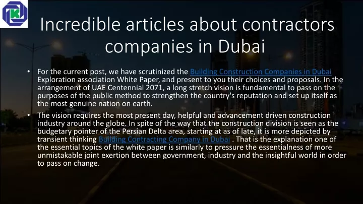 incredible articles about contractors companies in dubai