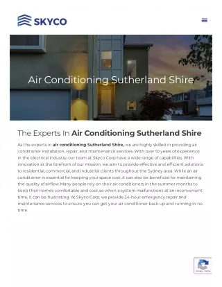 Air Conditioning Sutherland Shire
