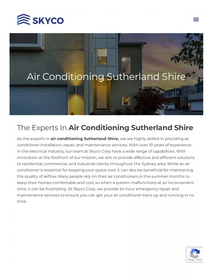 air conditioning sutherland shire