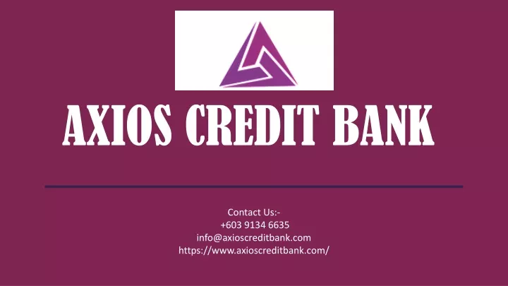 axios credit bank