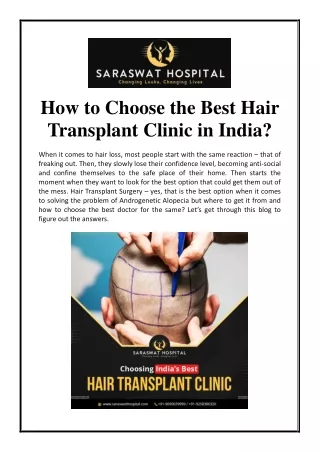 how to choose the best hair transplant clinic