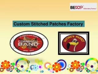 Custom Stitched Patches Factory