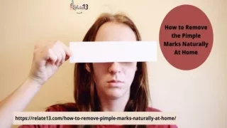 How to Remove the Pimple Marks Naturally At Home