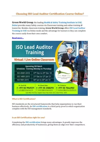 green world group the leading health safety