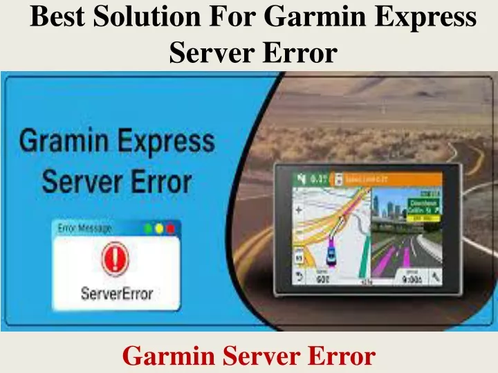 best solution for garmin express server error